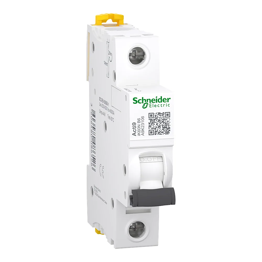 Автоматичний вимикач iK60N 1P B 6 А 6 кА Schneider Electric A9K23106