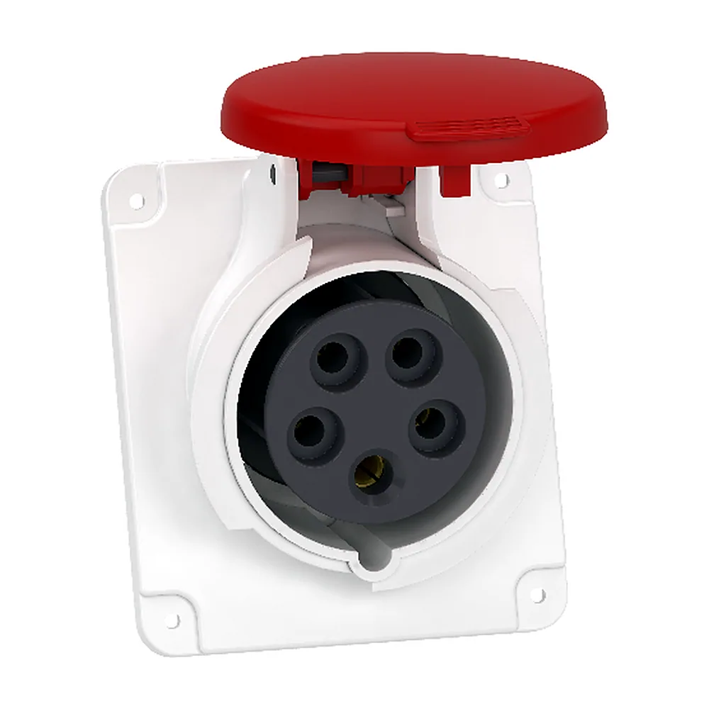 Розетка скр. кутова. гвинт 16А 3P+N+E IP44 380В, Schneider Electric