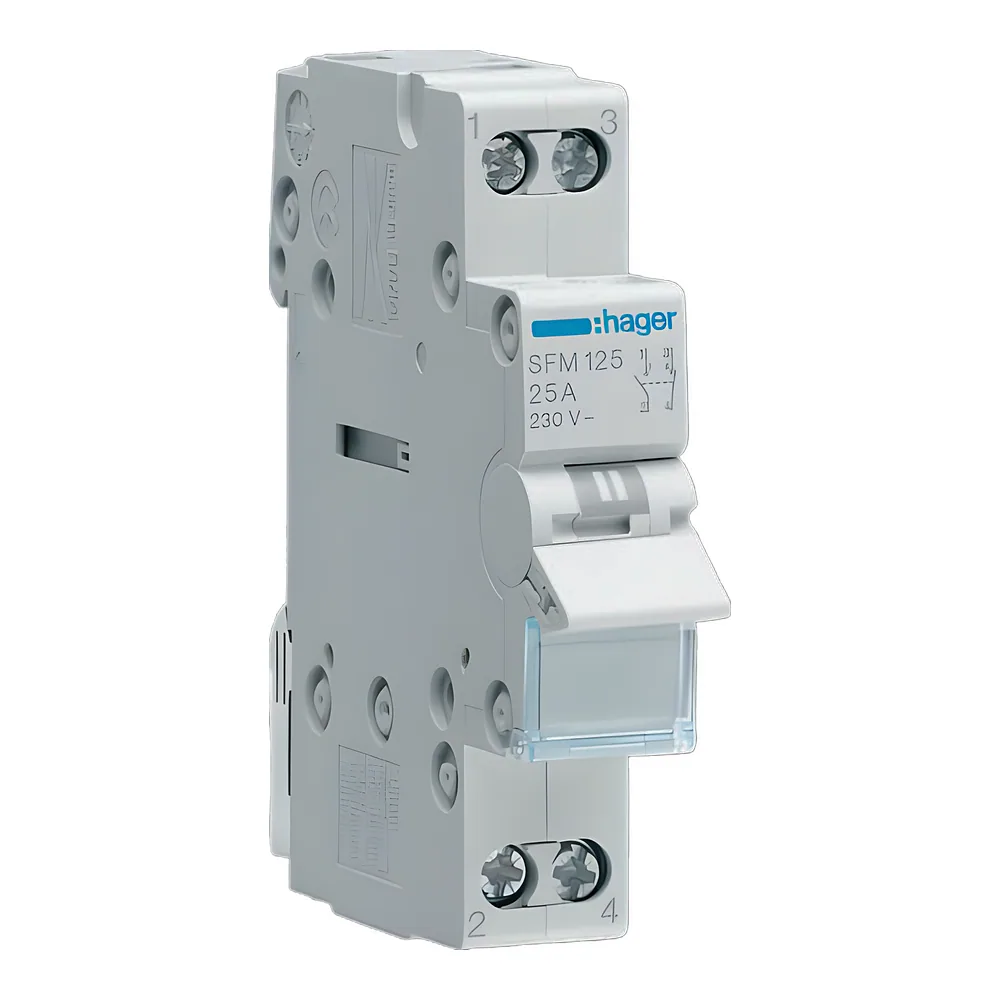 Перемикач 2-контурний 1NO+1NC 25 А 230 В Hager SFM125