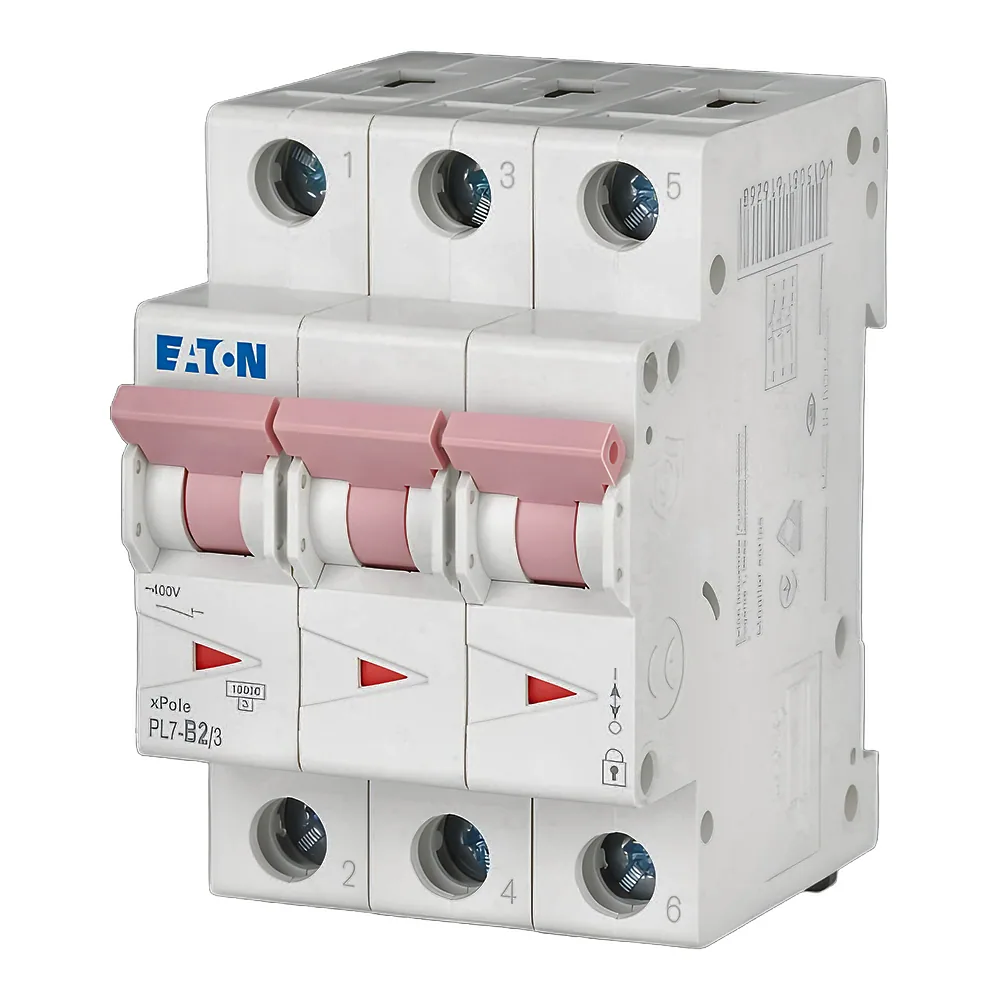 Автоматичний вимикач PL7-B2/3 3P B B 2 А 10 кА Eaton 165116