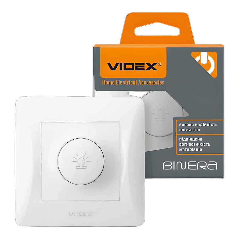 Димер BINERA 600 Вт 16/96 білий Videx VF-BNDM600-W