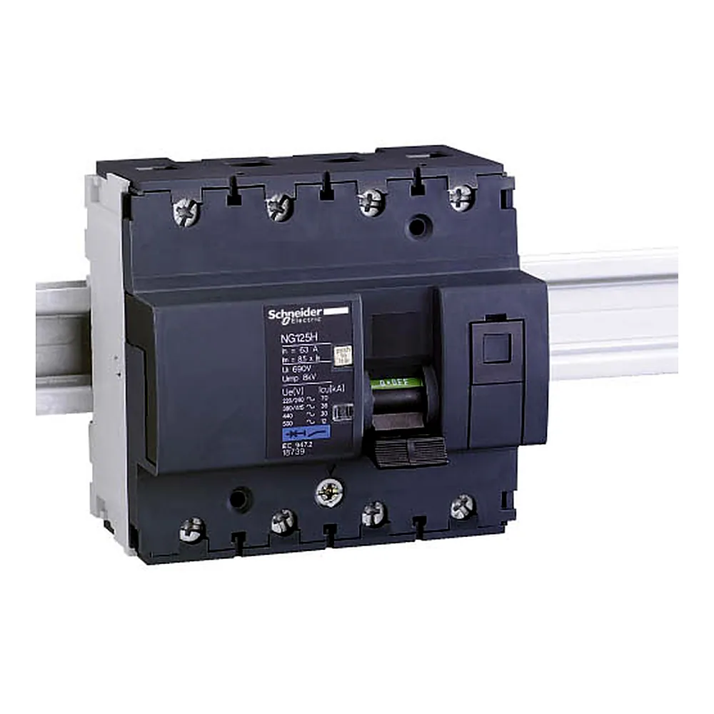 Автоматичний вимикач NG125H, 4P 80A хар-ка C, Schneider Electric