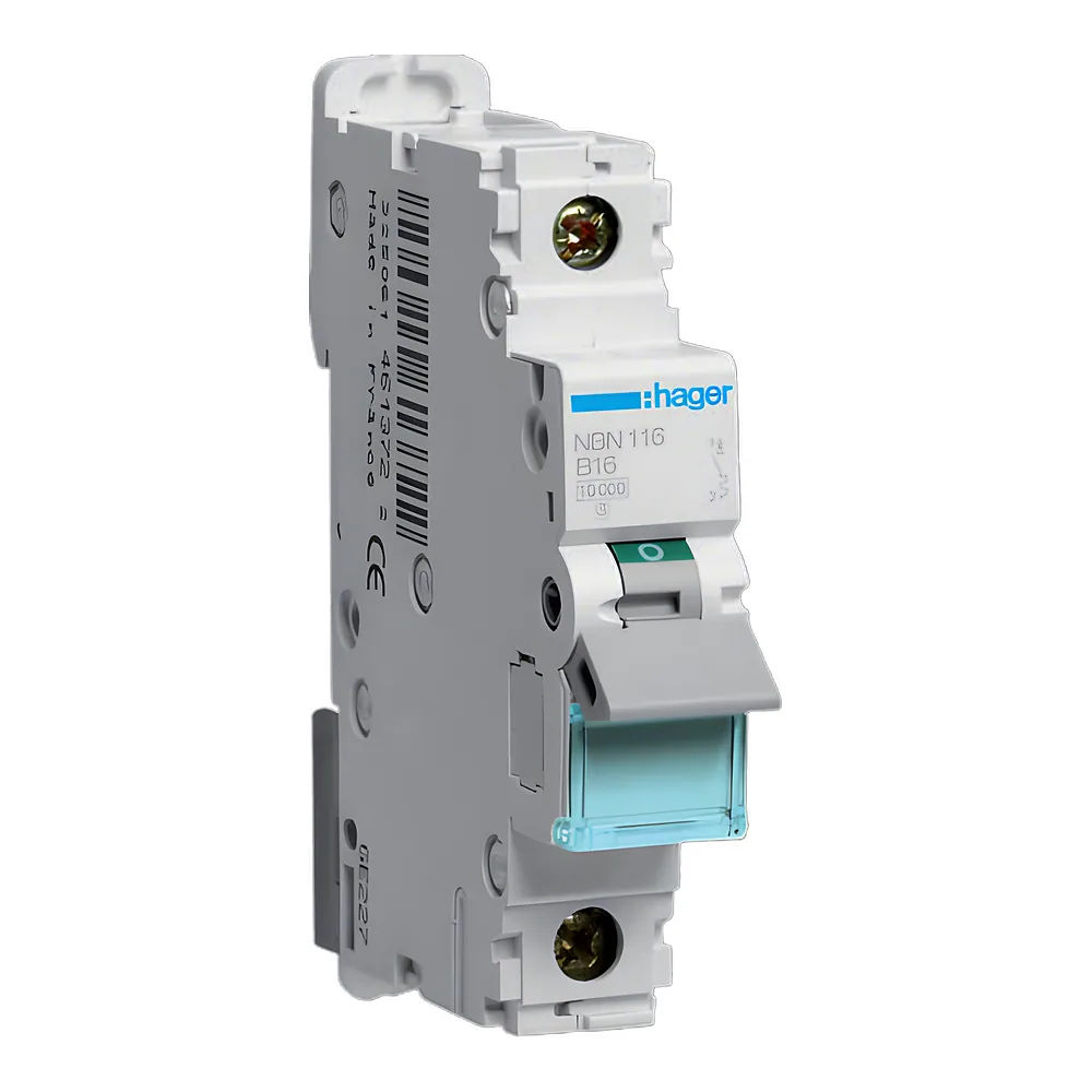 Автоматичний вимикач 1P B 16 А 10 кА 1 модуль Hager NBN116