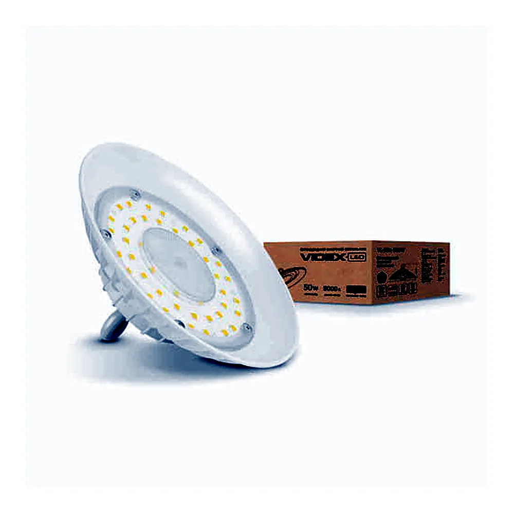LED світильник висотний ХайБей VIDEX 50W 5000K 220V білий (VL-HBe-505W) 1шт