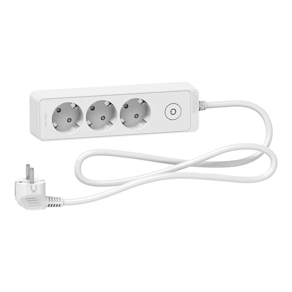 Подовжувач 3 місця 2P+PE білий 1,5 м Schneider Electric ST9431W