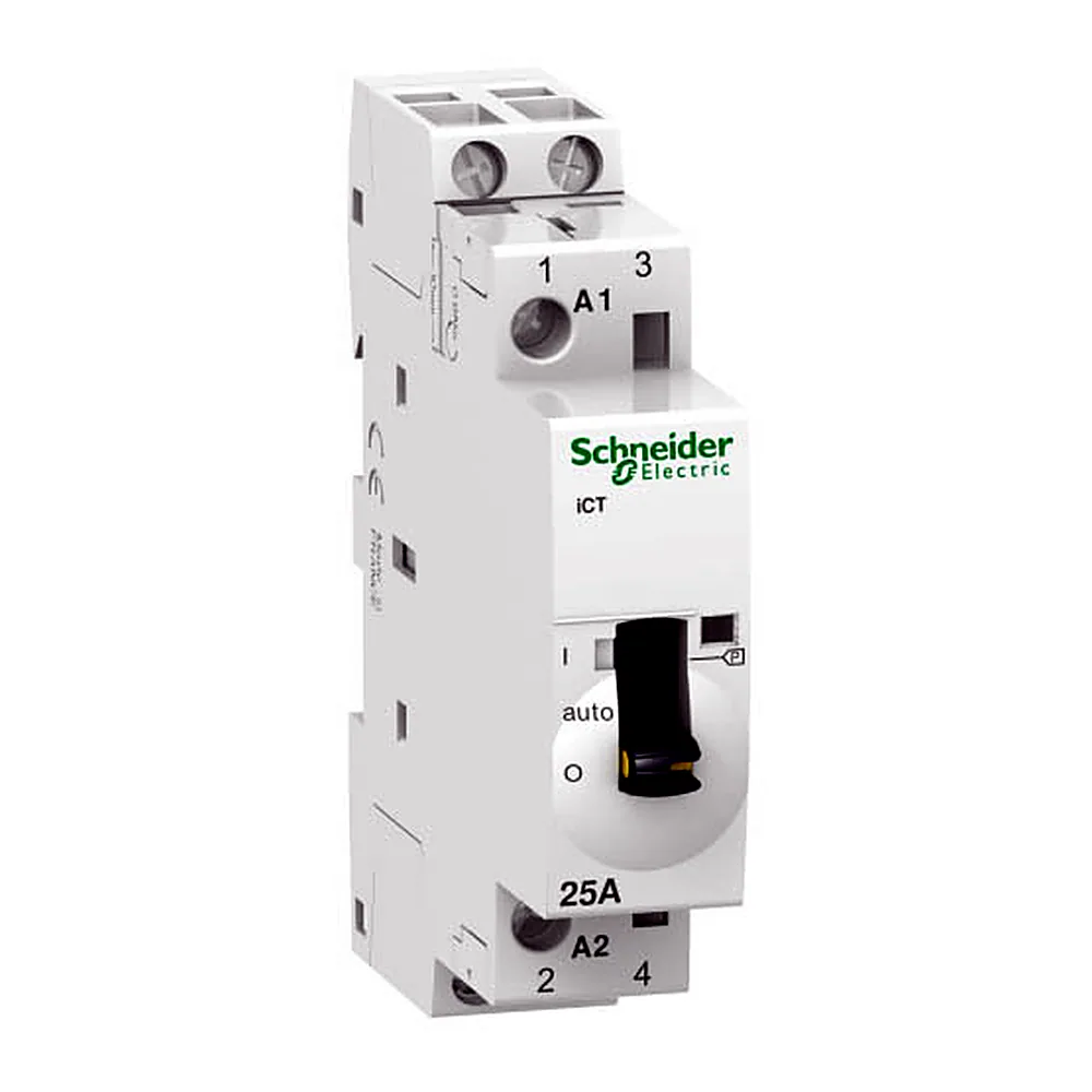 Контактор "Acti9" 25A 2NO 230/240В ~ 50Гц руч., A9C21732, Schneider Electric