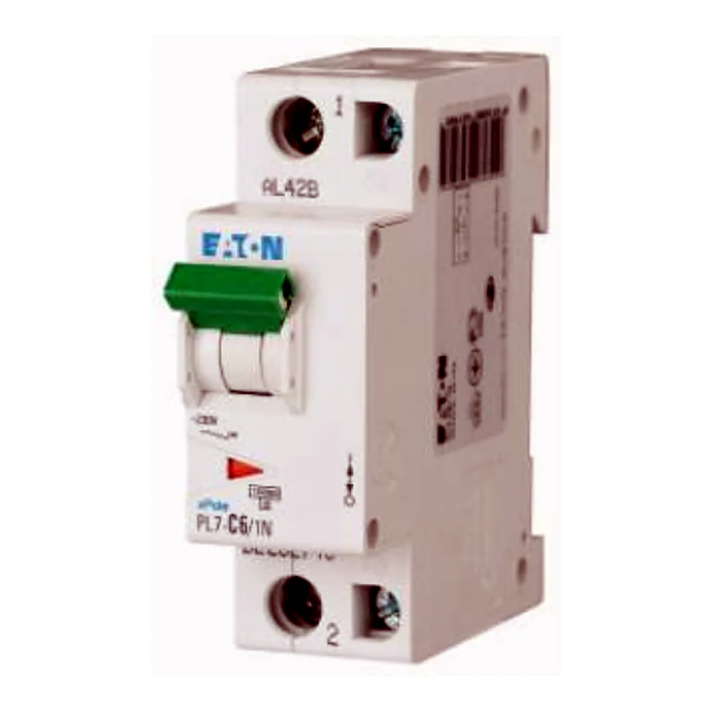 Автоматичний вимикач Eaton PL7-D6/1N 1p+N D 6А, Eaton (Moeller)