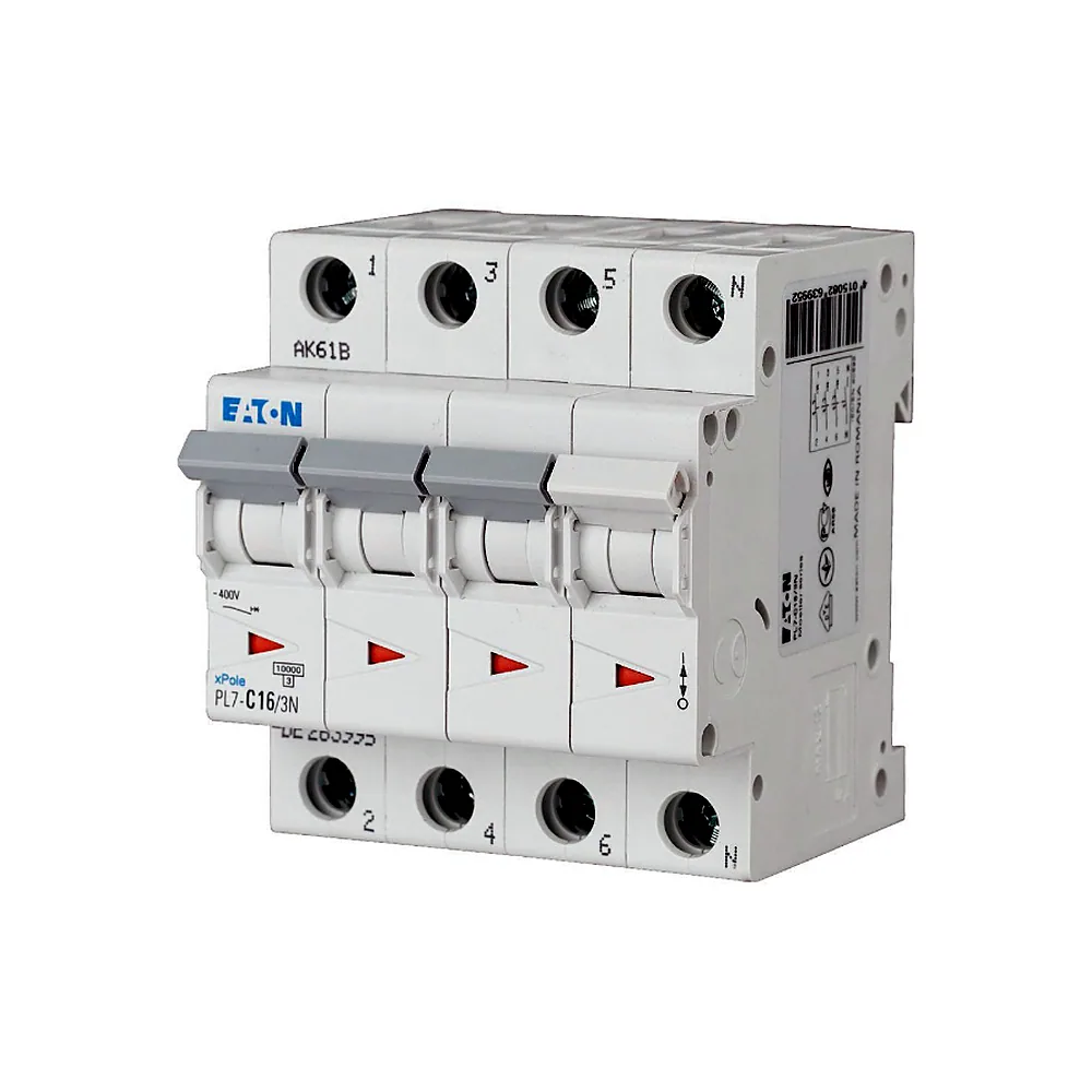 Автоматичний вимикач Eaton PL7-B2/3N 3p+N B 2А, Eaton (Moeller)