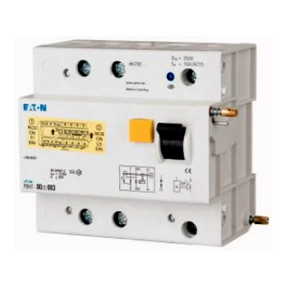 Диференційна приставка (до автоматів PLHT) Eaton PBHT-80/2/05 2p 80А 500мА тип AC, Eaton (Moeller)