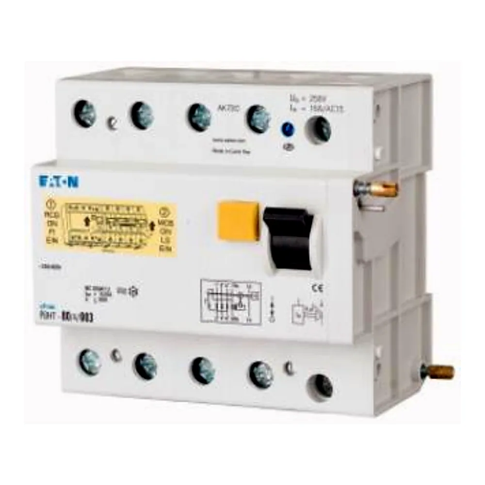 Диференційна приставка (до автоматів PLHT) Eaton PBHT-80/4/003 4p 80А 30мА тип AC, Eaton (Moeller)