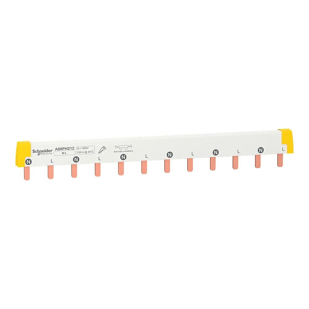 Гребінчаста шина 2P 24 модулі 9 мм Schneider Electric A9XPH212