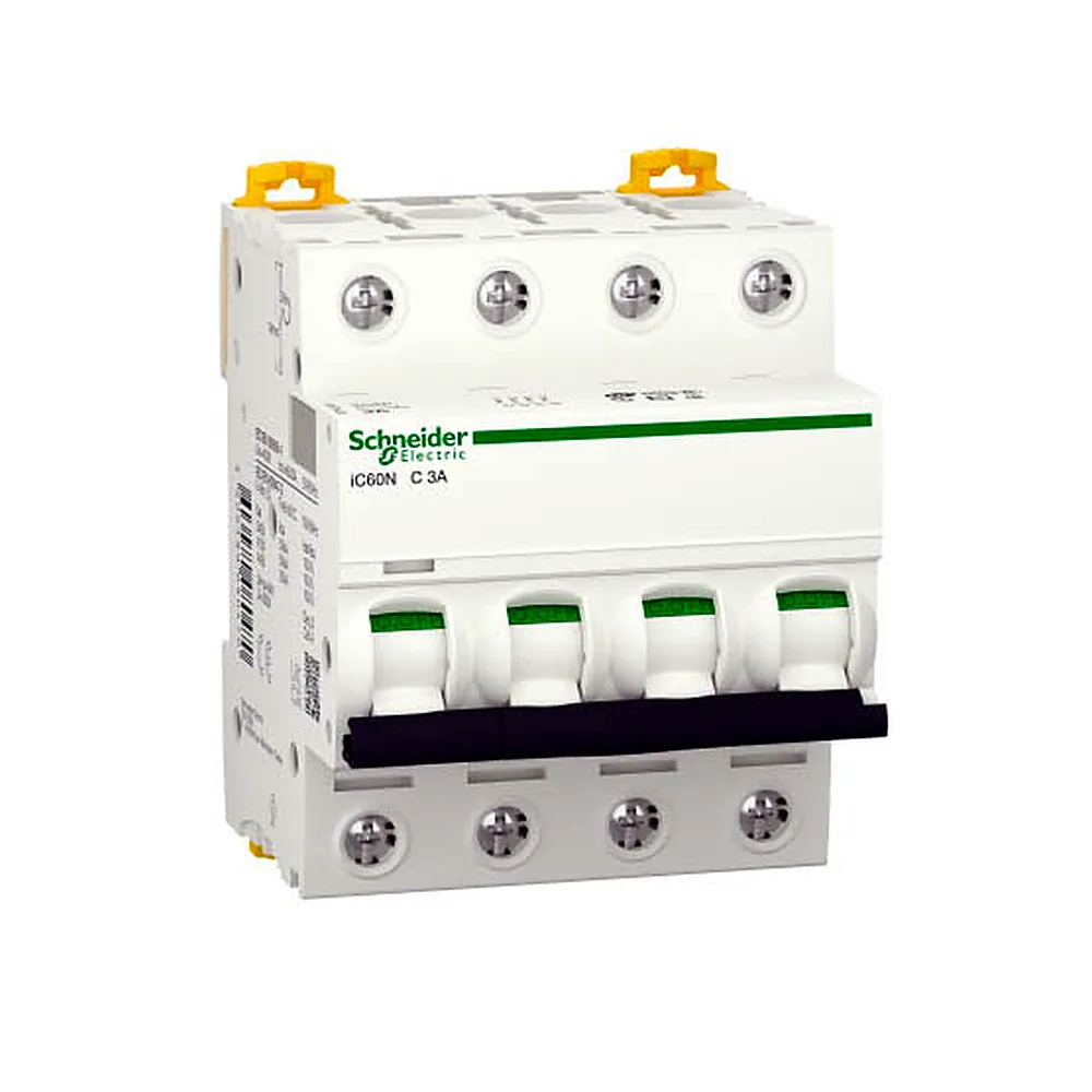 Автоматичний вимикач iC60N, 4P 3A хар-ка C, 6кА, A9F74403, Schneider Electric