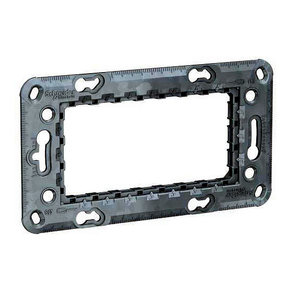 Супорт Zamak металевий 4 мод, Unica New, NU7104, Schneider Electric