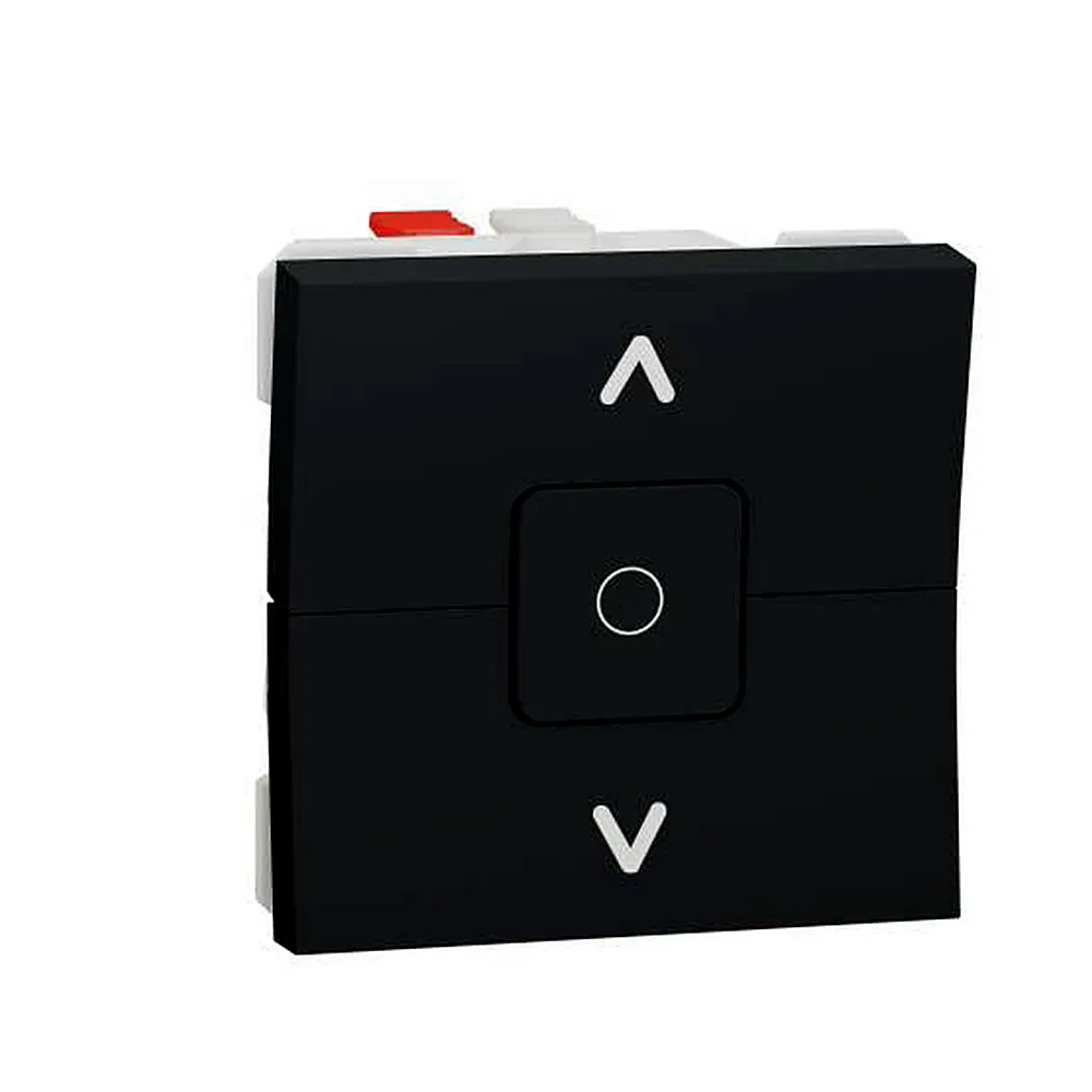 Вимикач для жалюзі 2-кл. сх.4 6А, 2 мод антрацит, Unica New, NU320854, Schneider Electric