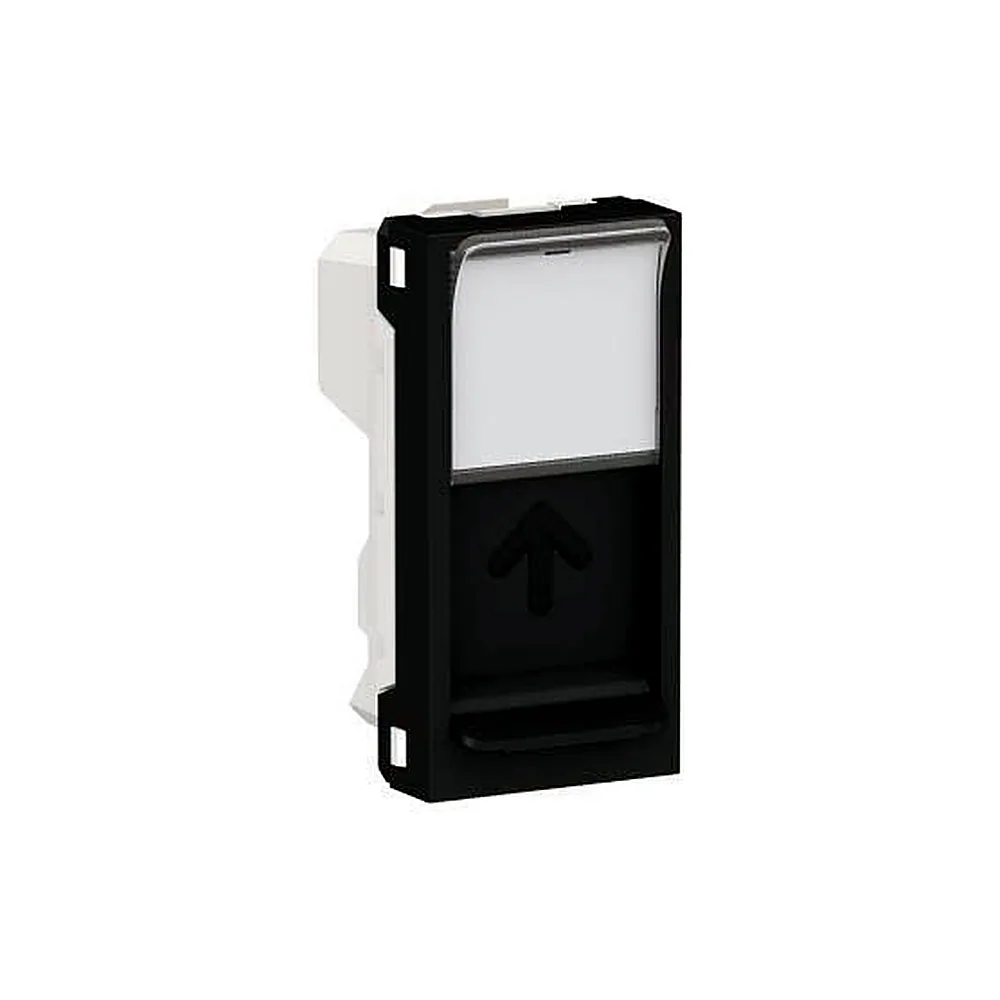 Центр плата RJ45Keystone/Systimax 1 м антрацит, Unica New, NU946054, Schneider Electric