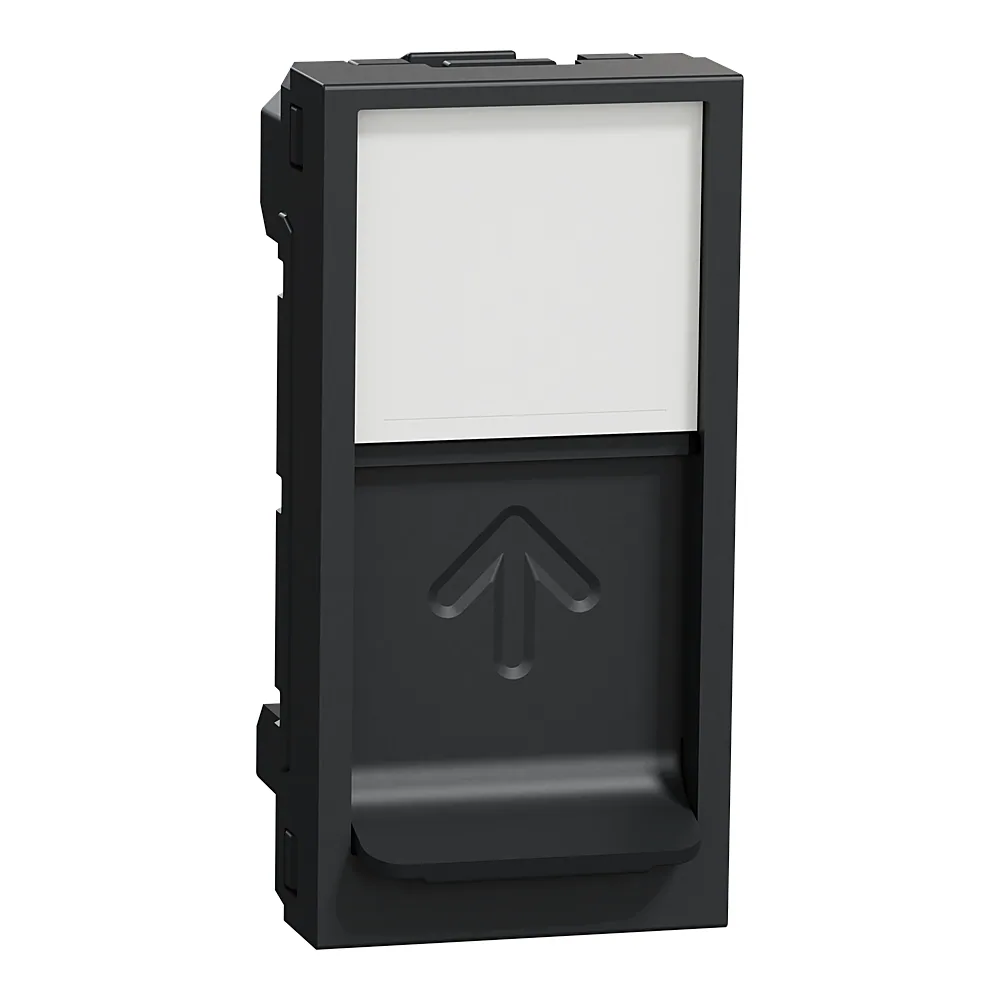 Плата центральна RJ45 Keystone/Systimax 1 модуль антрацит Unica New Schneider Electric NU946054
