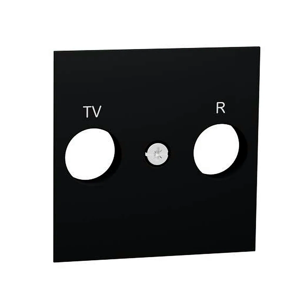 Централ. плата розетки TV/FM антрацит, Unica New, NU944054, Schneider Electric