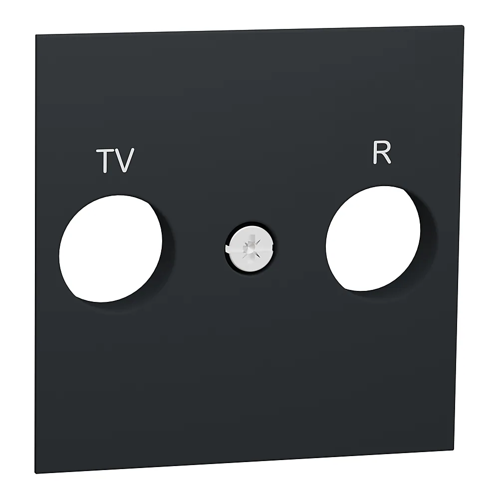 Плата центральна розетки TV/FM Unica New антрацит Schneider Electric NU944054