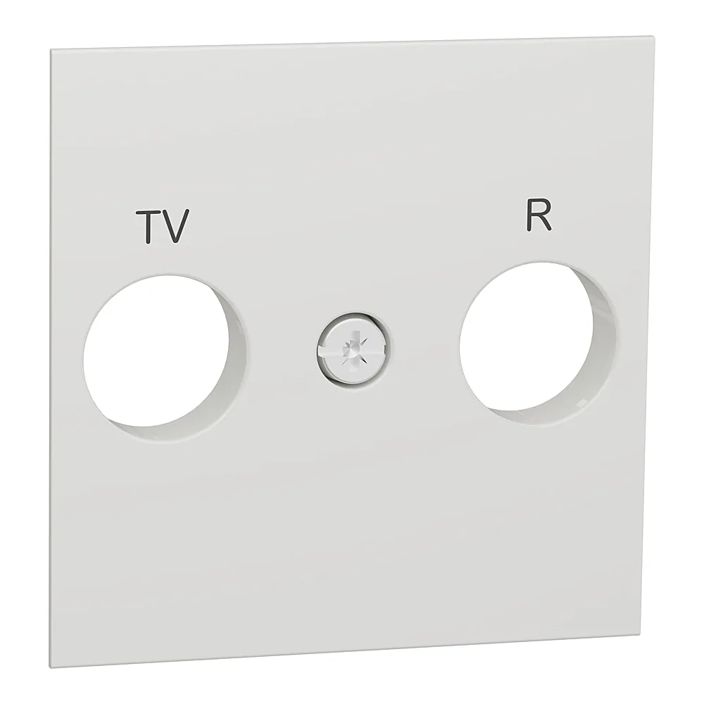 Плата центральна розетки TV/FM Unica New біла Schneider Electric NU944018
