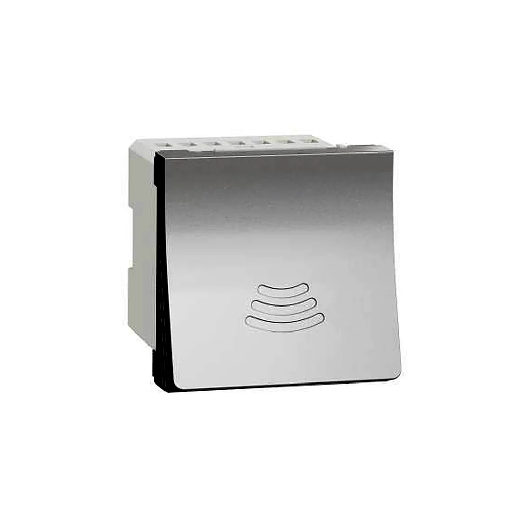 Дзвоник електр. 2 мод алюміній, Unica New, NU378630, Schneider Electric