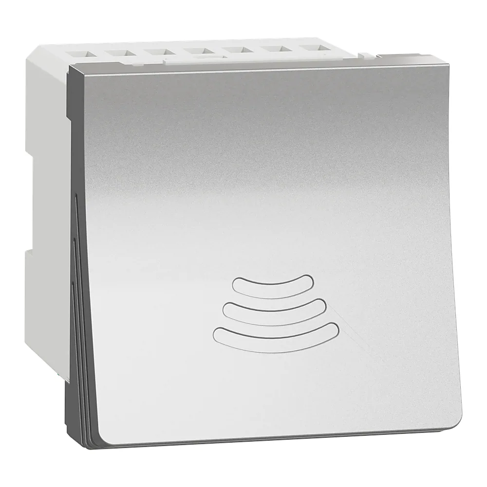 Дзвоник електричний 2 модулі алюміній Unica New Schneider Electric NU378630