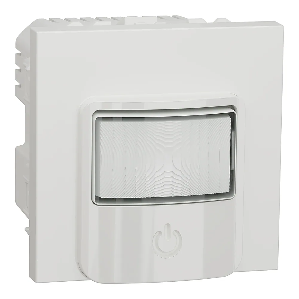 Датчик руху з вимикачем 10 А білий Unica New Schneider Electric NU352518