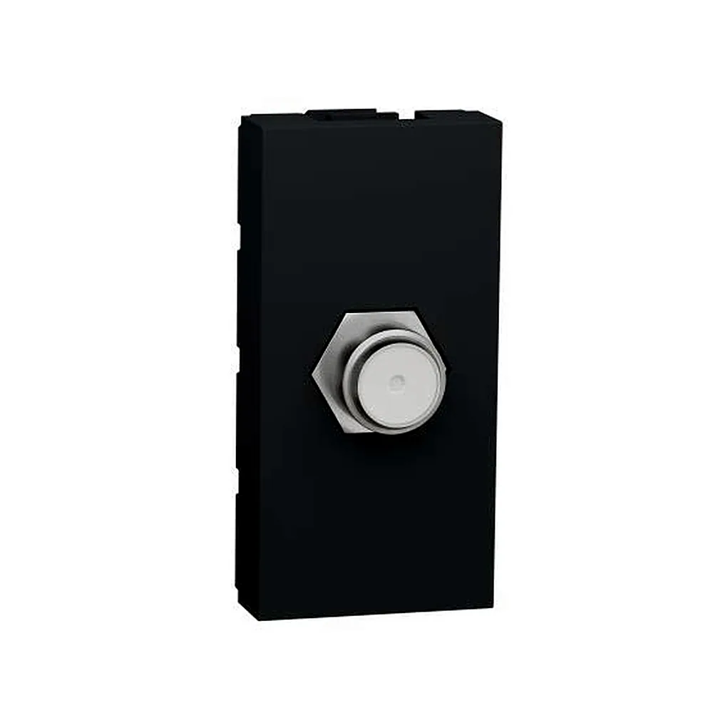 Розетка Coaxial F-type, 1 мод антрацит, Unica New, NU346854, Schneider Electric