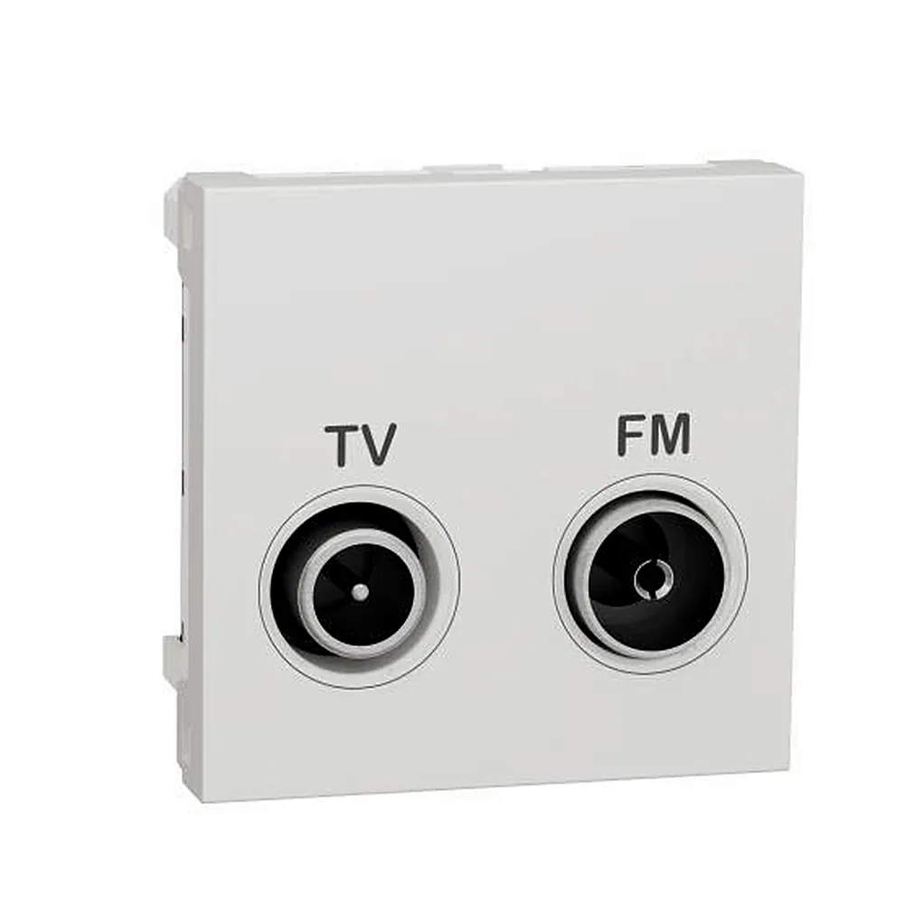 Розетка TV R один, 2 мод білий, Unica New, NU345118, Schneider Electric