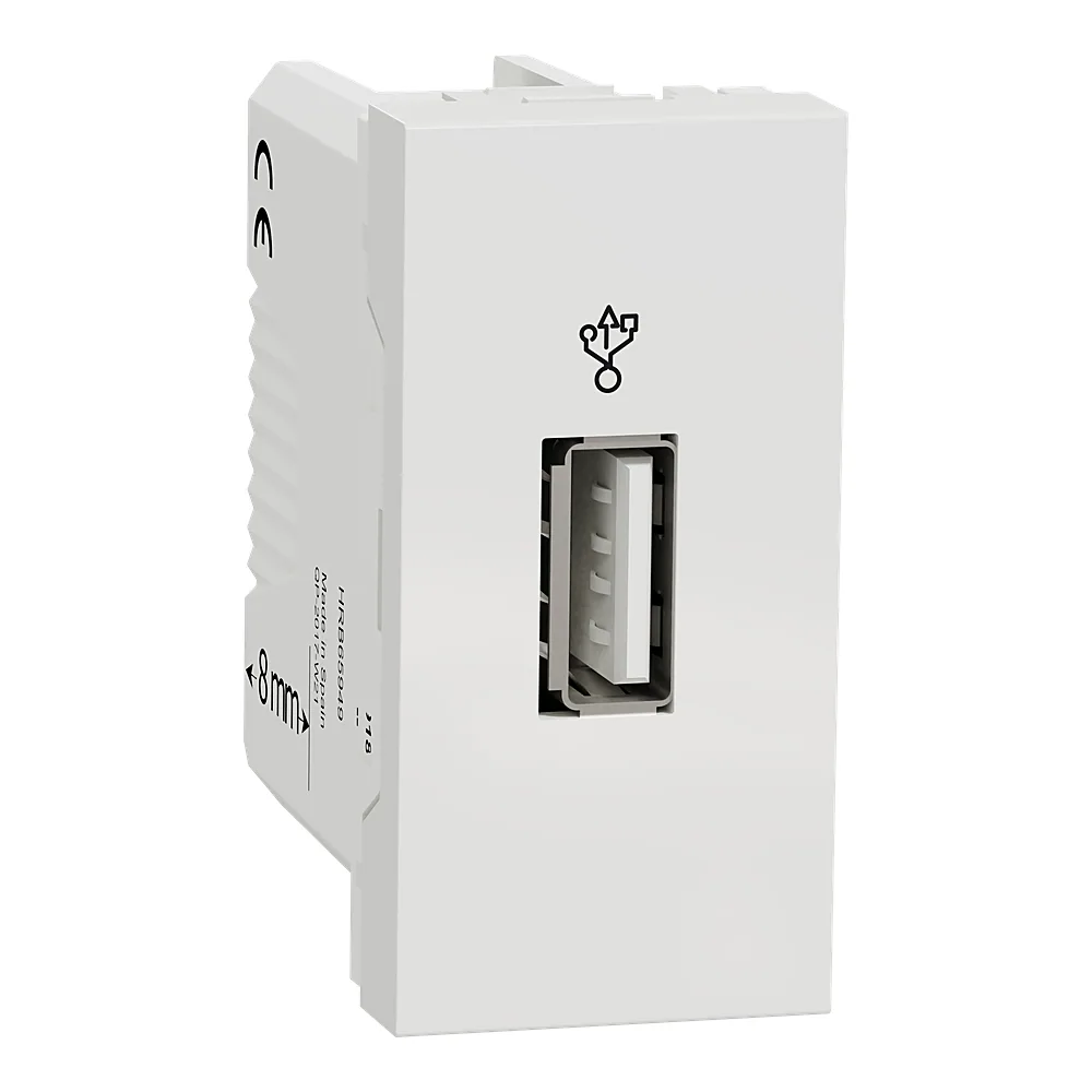 Конектор USB 1 модуль білий Unica New Schneider Electric NU342918