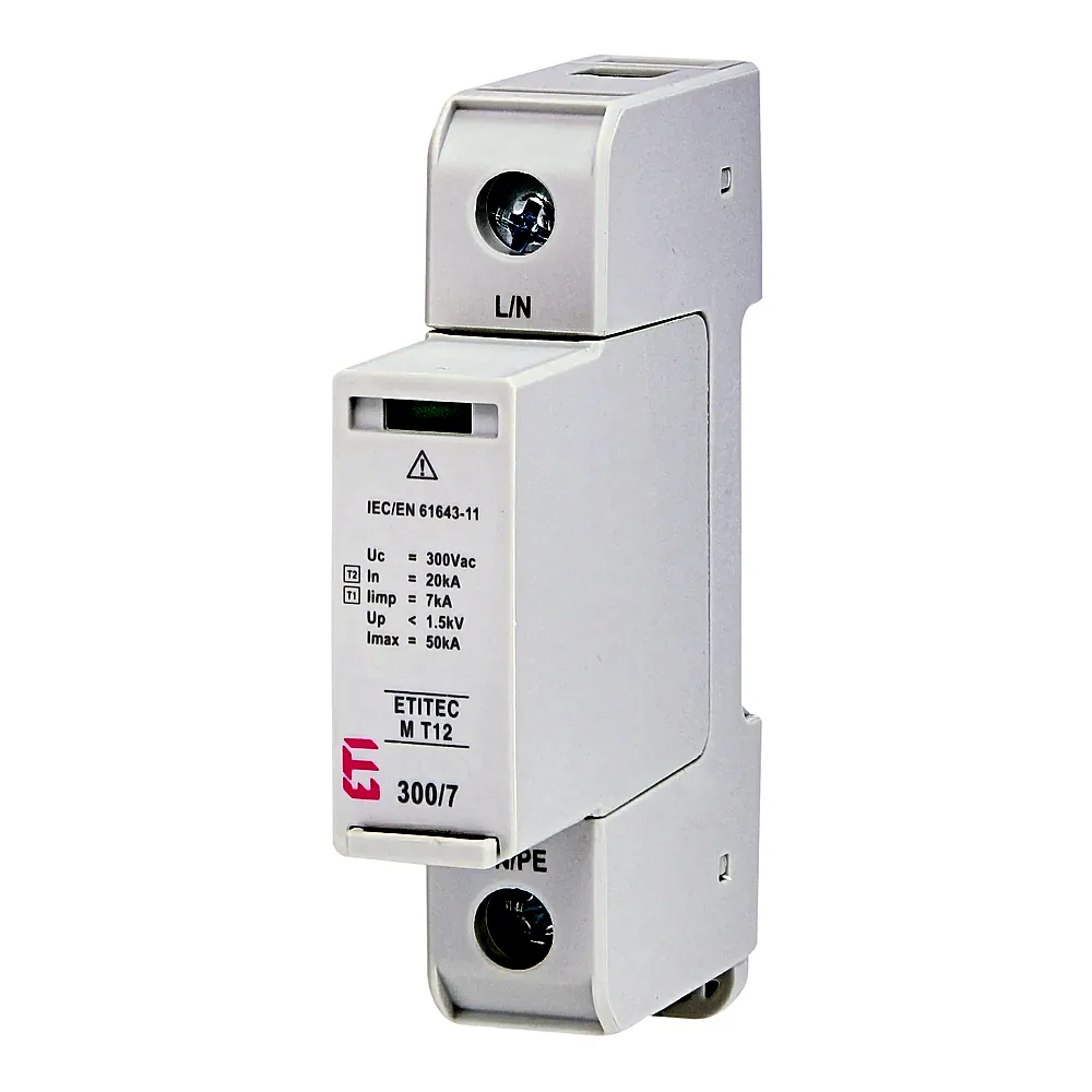 Обмежувач перенапруги ETITEC M T12 300/7 (1+0, 1p, TNC), ETI