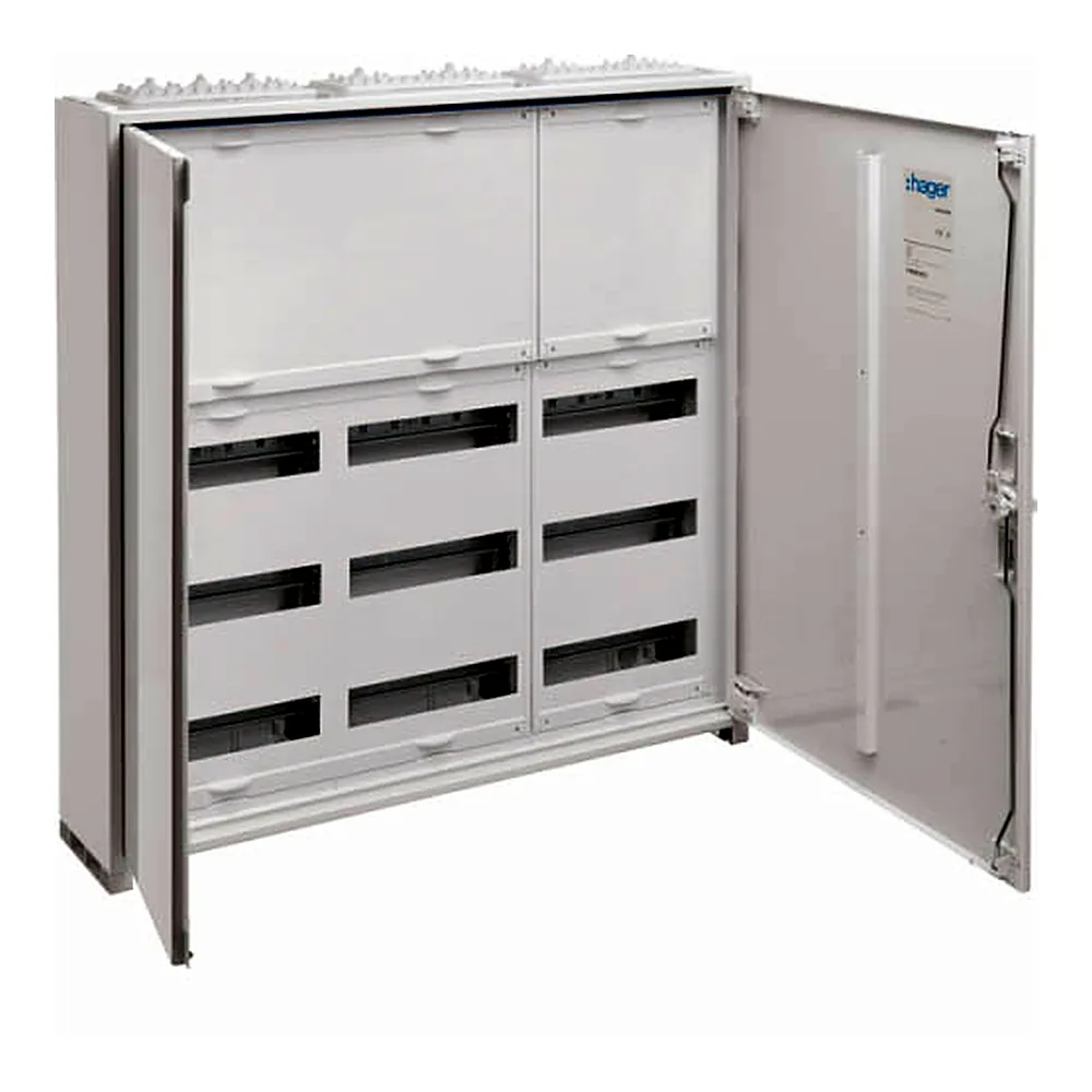 Щит Univers IP44/II 800x800x161мм 108мод. з блоком для клем, Hager