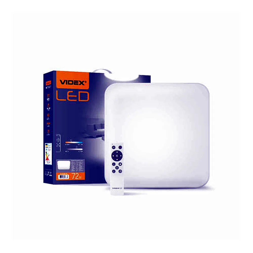 LED світильник VIDEX 72W 2800-6000K 220V (VL-CLSS-72) функціональний квадратний