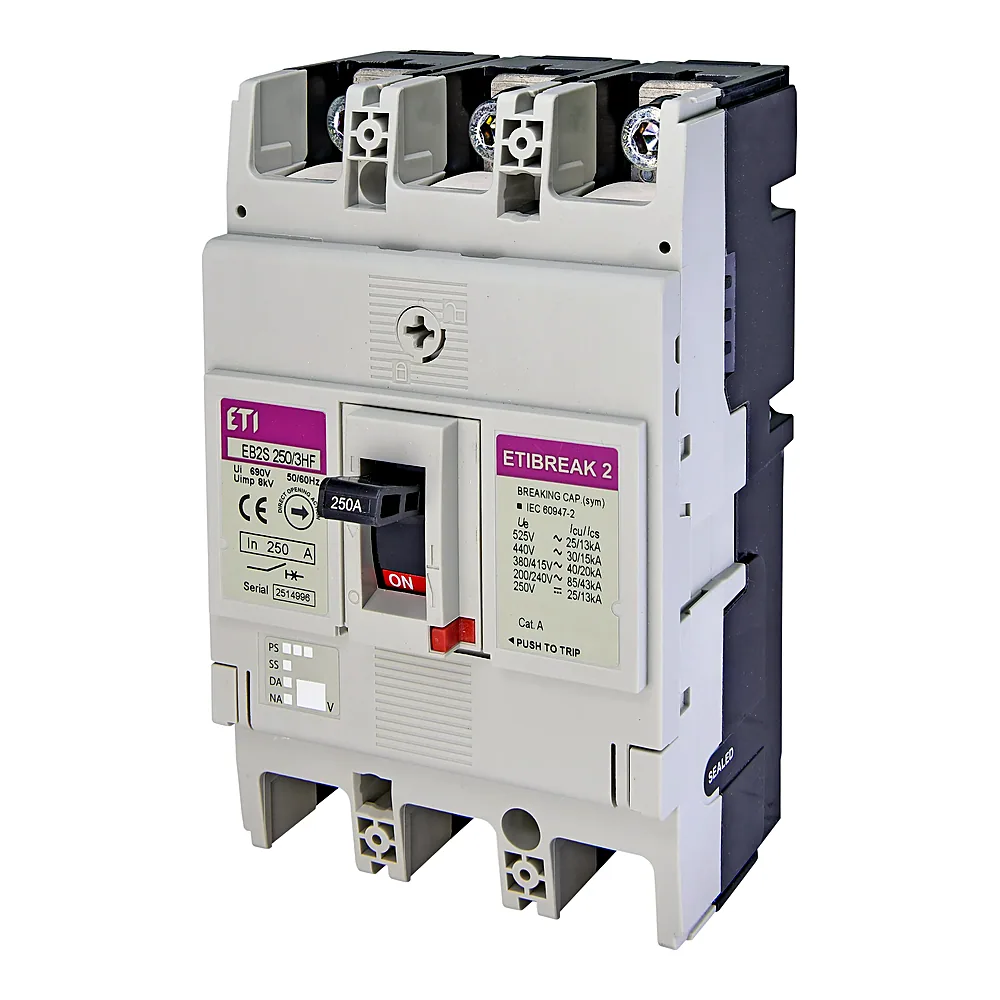 Авт. вимикач EB2S 250/3HF 250A (40kA, фікс./фікс.) 3P, ETI