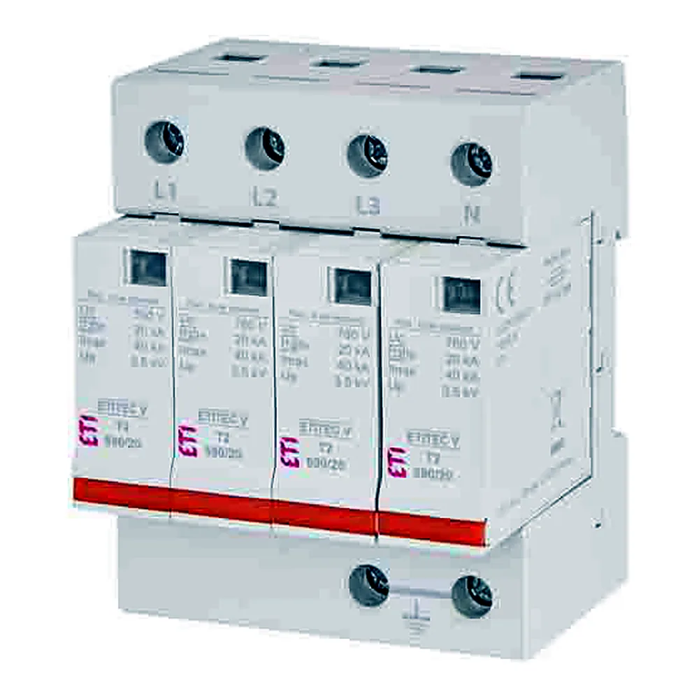 Обмежувач перенапруги ETITEC V T2 690/20 4+0 RC, ETI