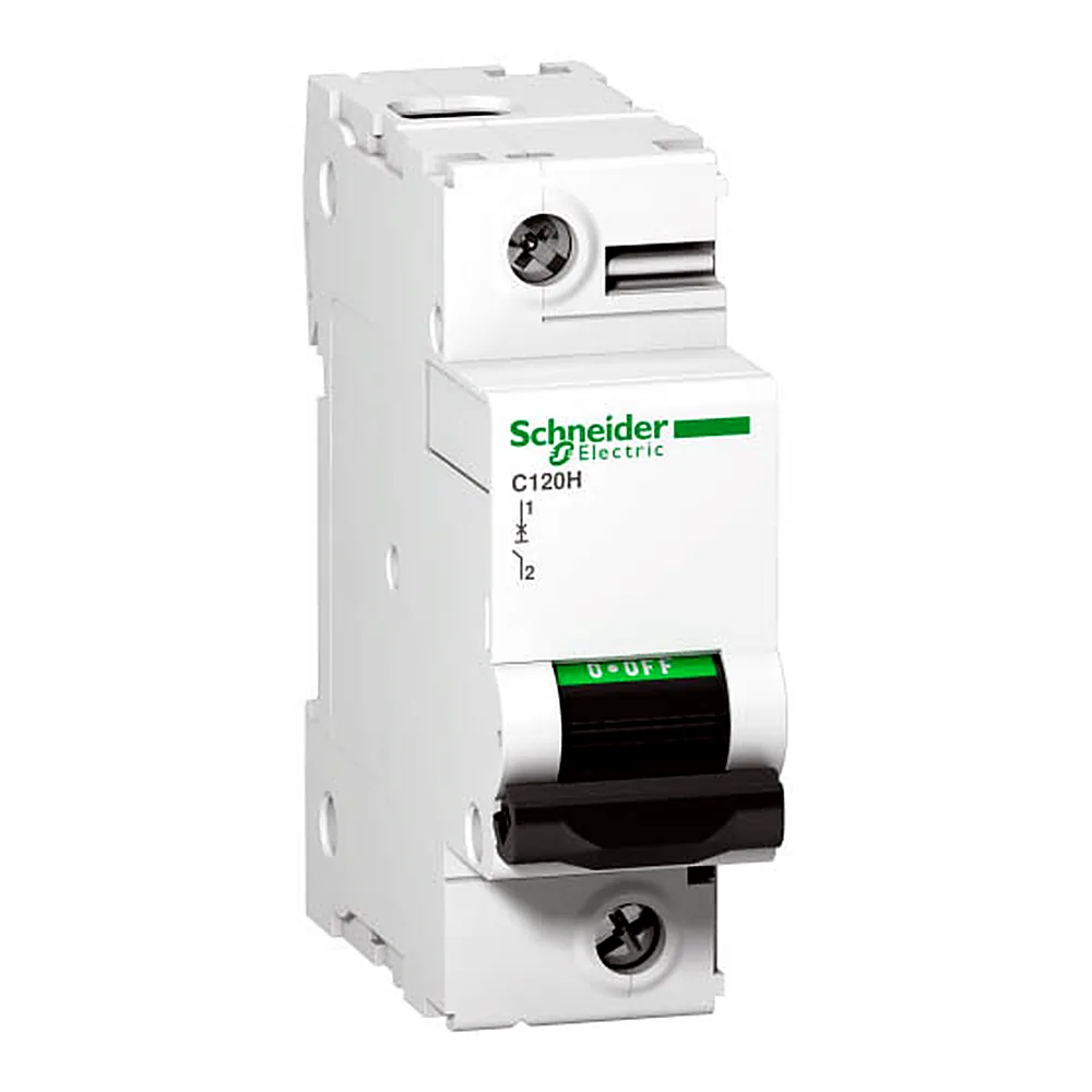 Автоматичний вимикач C120H, 1P 100A хар-ка D, 15кА, A9N18491, Schneider Electric