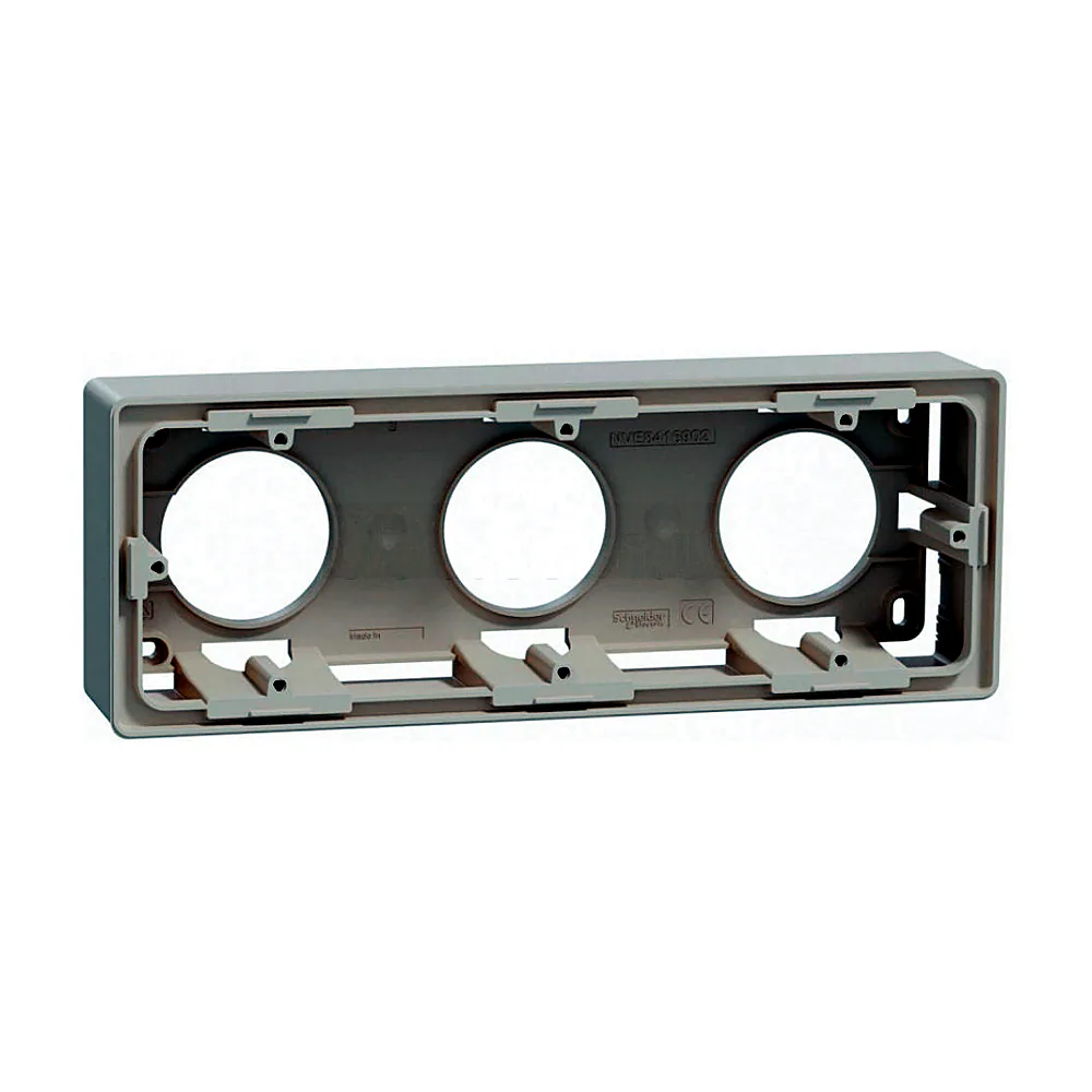 Коробка для відкр. встан. 3-пост беж, Unica New, NU800644, Schneider Electric