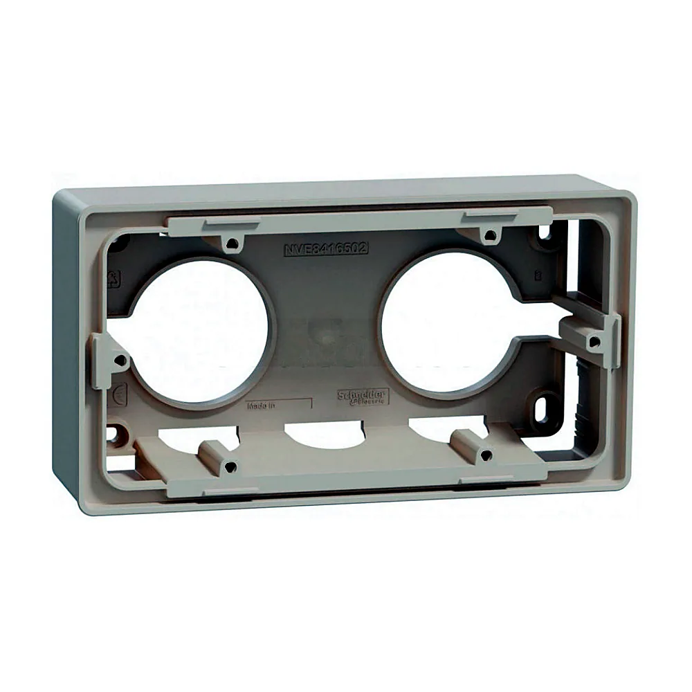 Коробка для відкр. встан. 2-пост беж, Unica New, NU800444, Schneider Electric