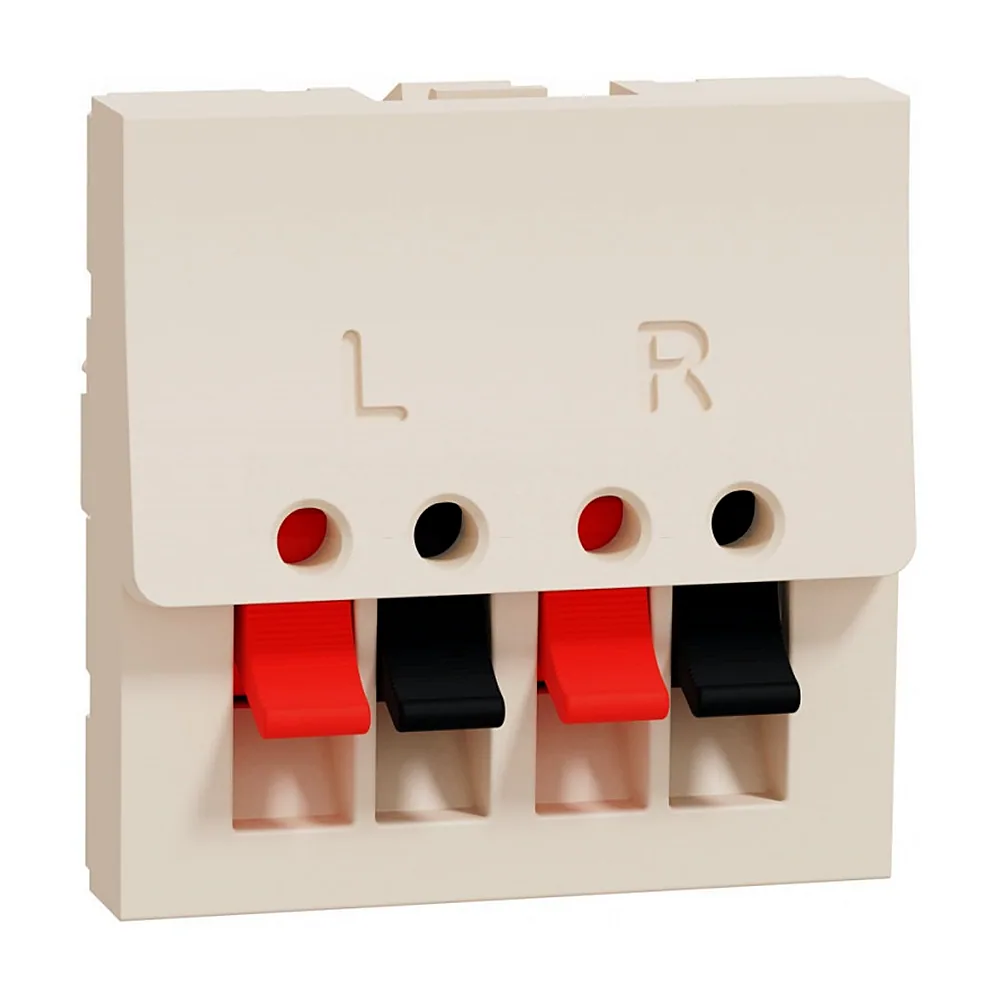 Аудіорозетка 2 мод беж, Unica New, NU348644, Schneider Electric
