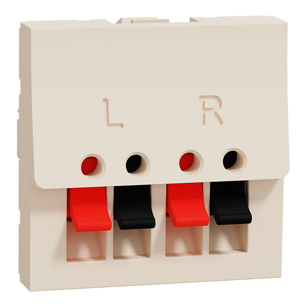 Розетка аудіо 2 модулі бежева Unica New Schneider Electric NU348644