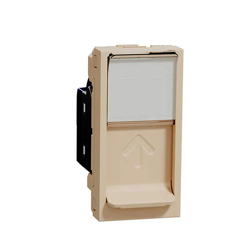 RJ45 1 мод CAT6A FTP бежий, Unica New, NU344844, Schneider Electric
