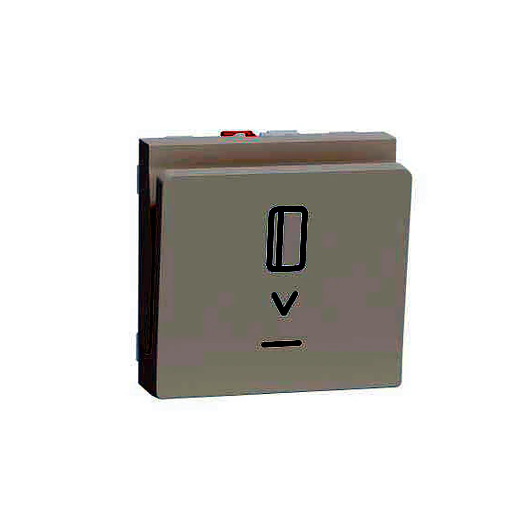 Вимикач карт., з підсв.10А, 2 мод беж, Unica New, NU328344, Schneider Electric