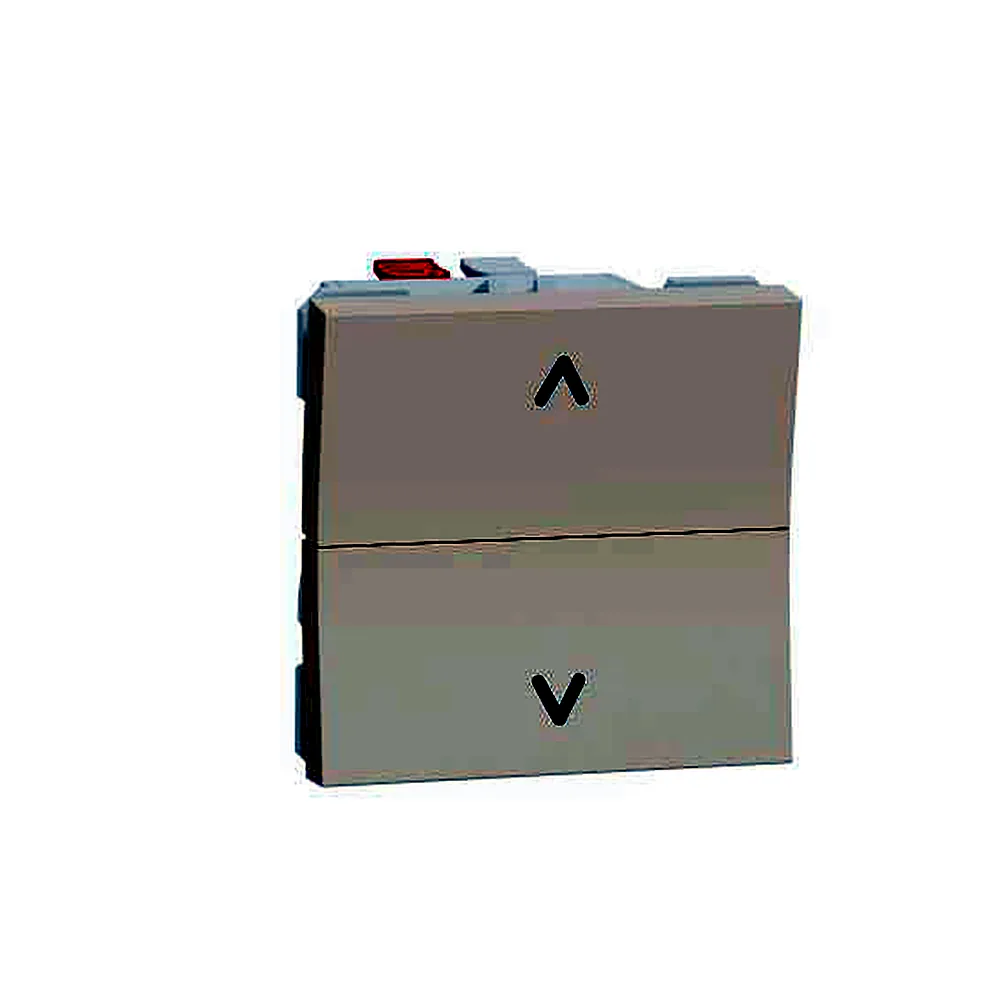 Вимикач для жалюзі 2-кл. кнопк. сх.4 6А 2м беж, Unica New, NU320744, Schneider Electric