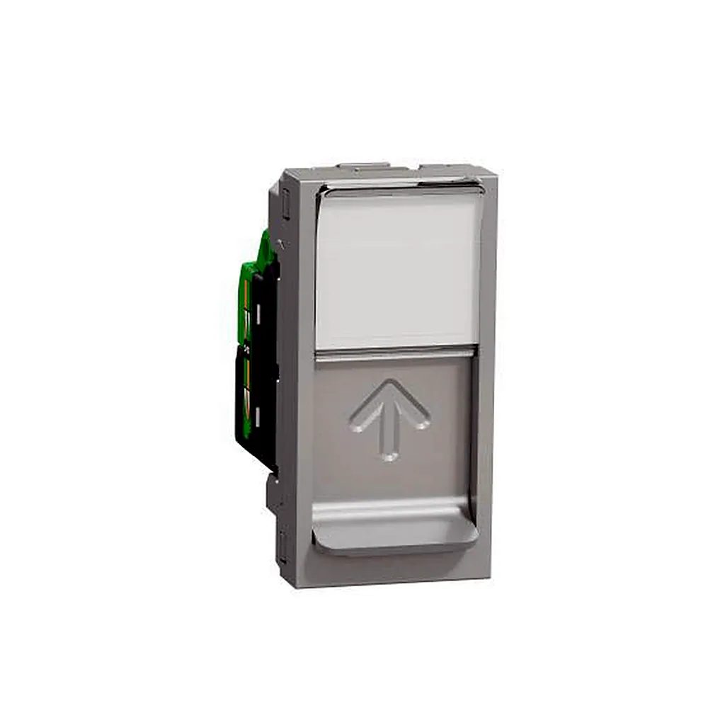 RJ45 1 мод CAT6A FTP алюміній, Unica New, NU344830, Schneider Electric