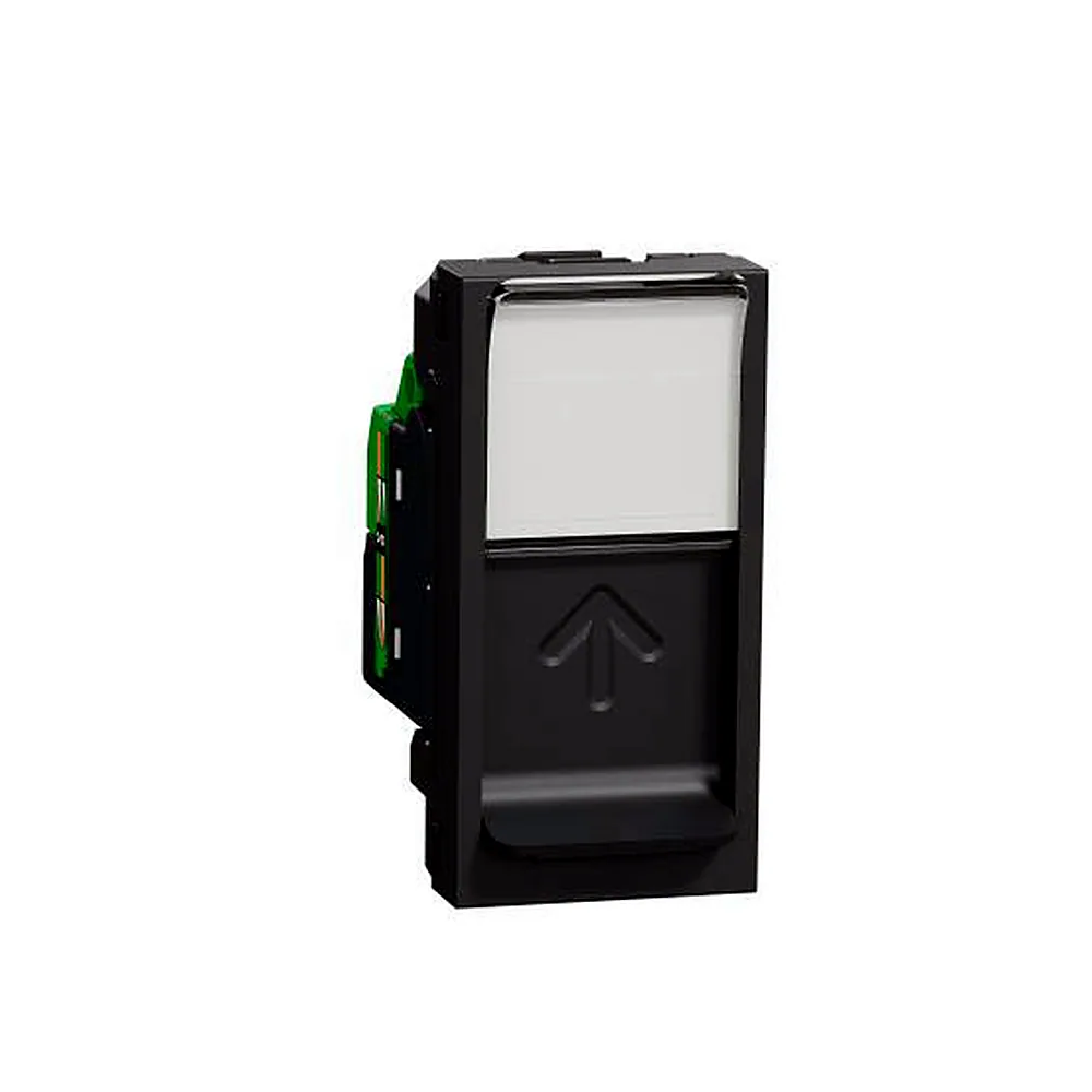 RJ45 1 мод CAT6A FTP антрацит, Unica New, NU344854, Schneider Electric