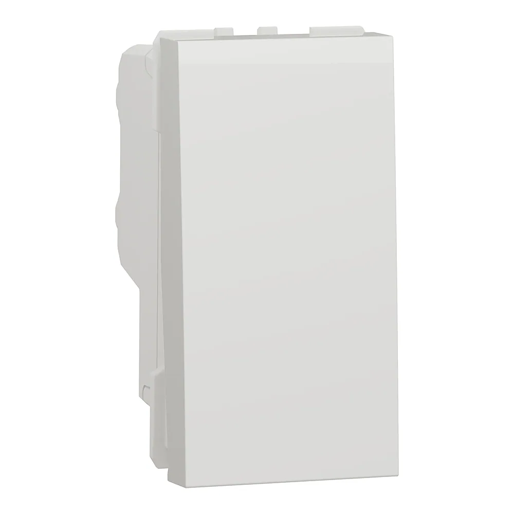 Вимикач двополюсний 16 А 1 модуль білий Unica New Schneider Electric NU316218