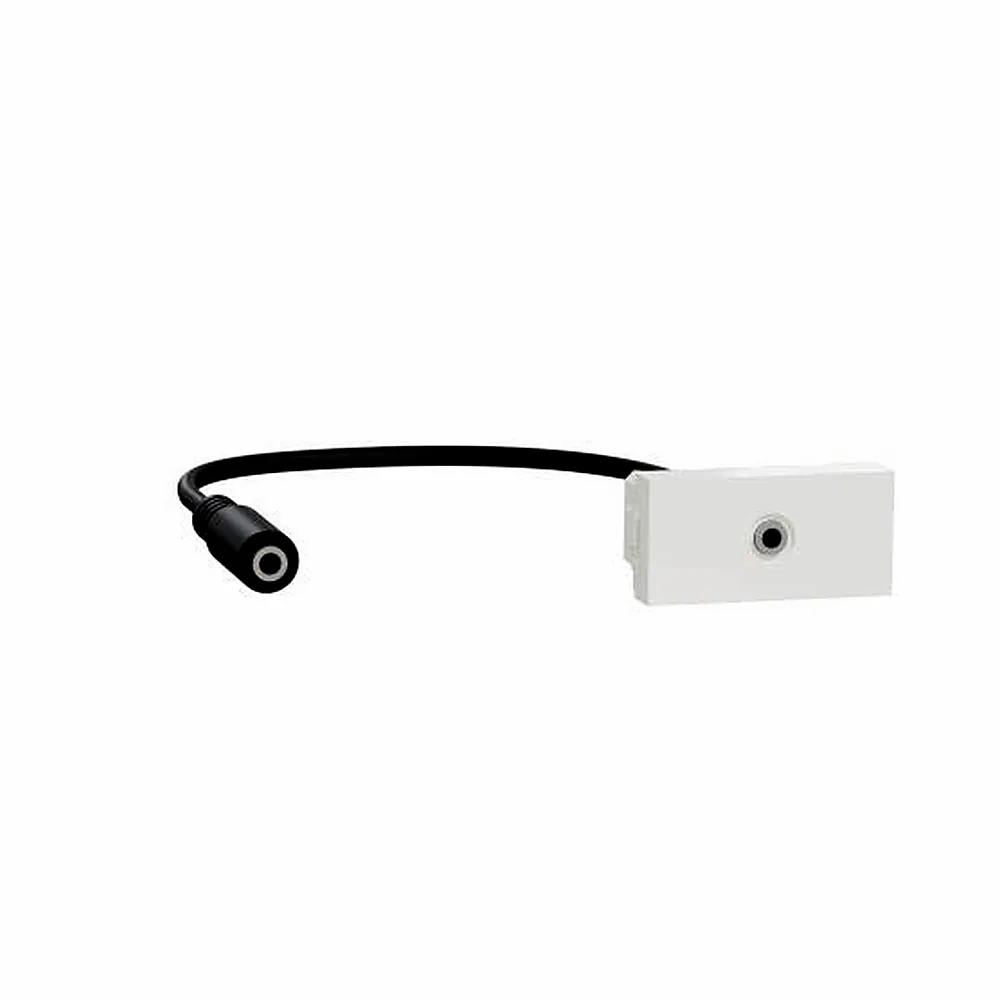 Розетка Minijack 1 мод білий, Unica New, NU343318, Schneider Electric