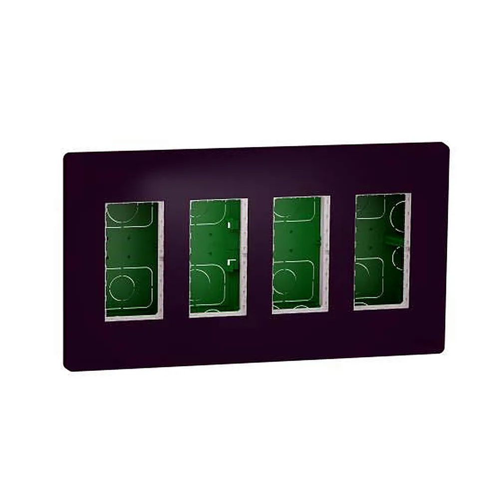 Блок unica system+ прих.вст. 4х2 антрац., Unica New, NU174454, Schneider Electric