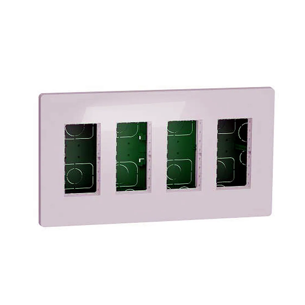 Блок unica system+ cкр.взт. 4х2 білий, Unica New, NU174418, Schneider Electric