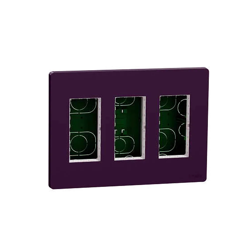 Блок unica system+ прих.вст. 3х2 антрац., Unica New, NU173454, Schneider Electric