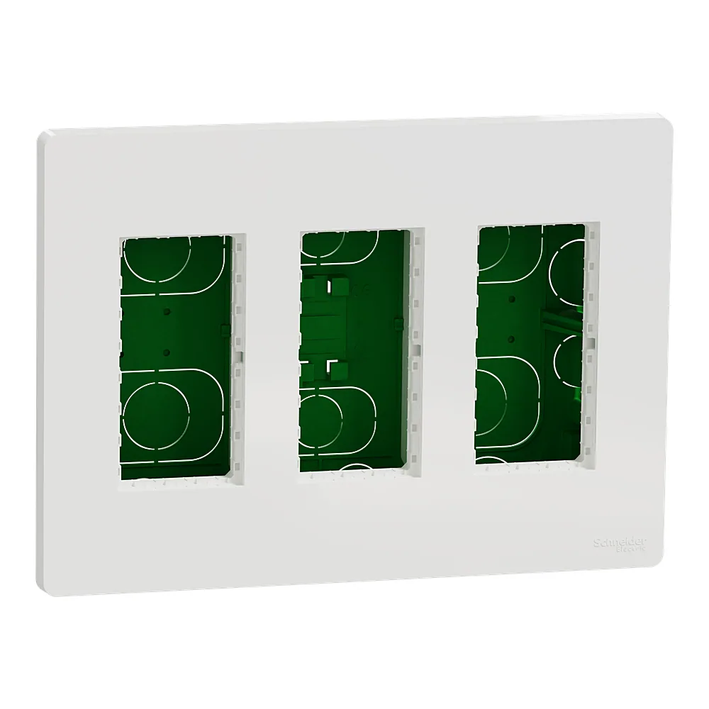 Блок Unica system+ прихованого встановлення 3х2 білий Unica New Schneider Electric NU173418